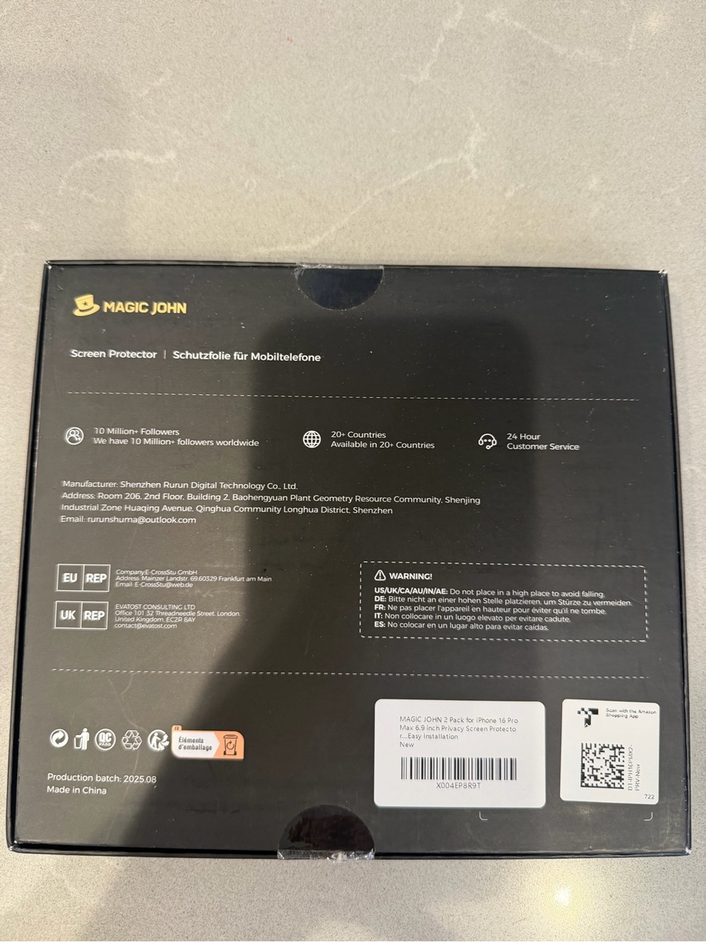 Blue Screen Protector - Scratch & Drop Resistant - Picture 2 of 4